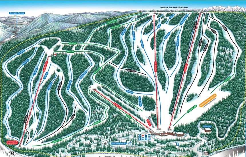 Trail Map Snowy Range Ski Area