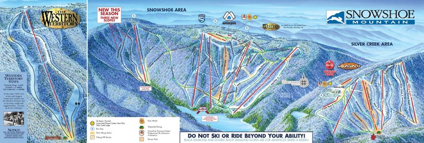 Trail Map Snowshoe Mountain
