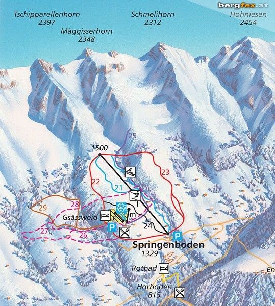 Trail Map Springenboden