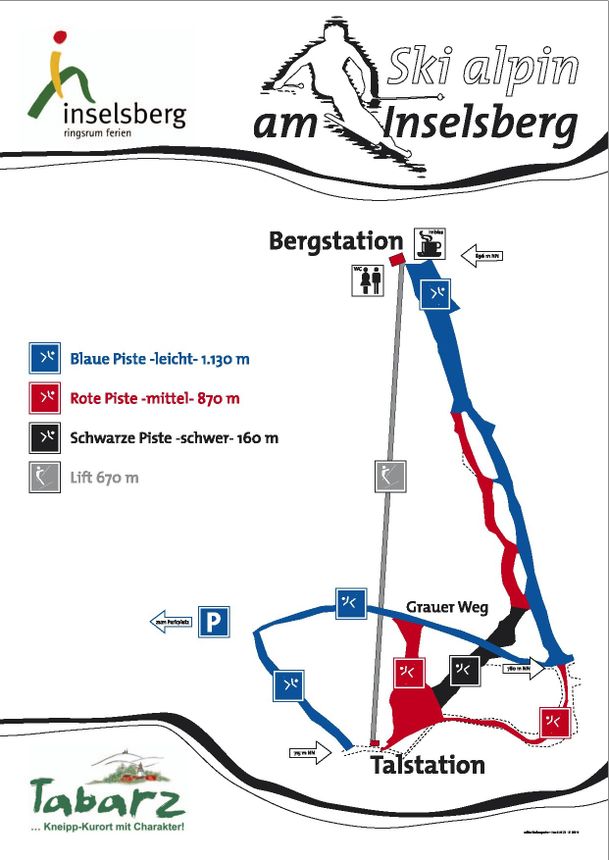Trail Map Tabarz Inselsberg