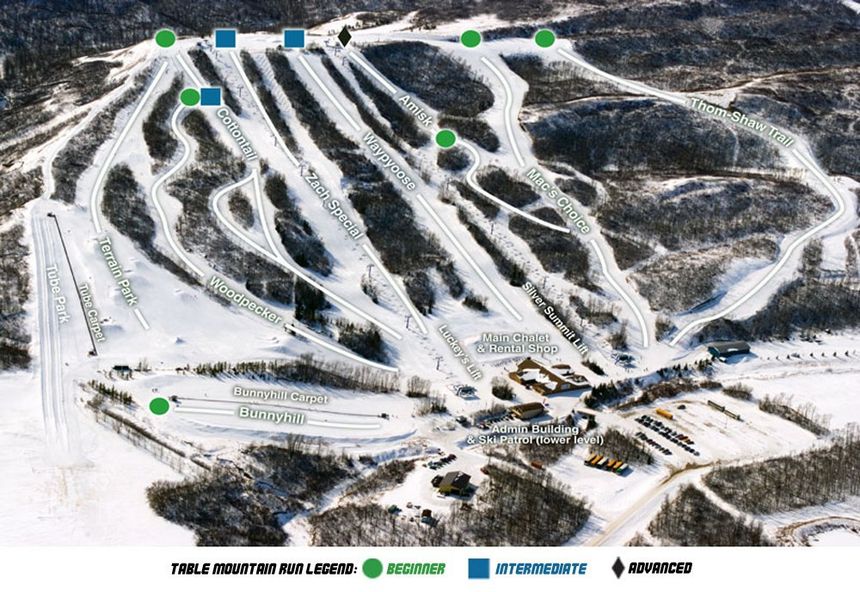 Trail Map Table Mountain