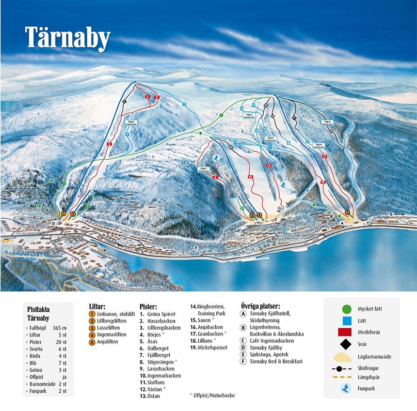 Trail Map Tärnaby