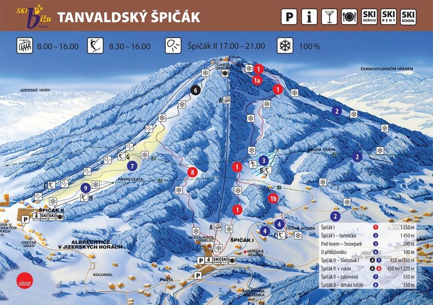 Trail Map Tanvaldsky Spicak