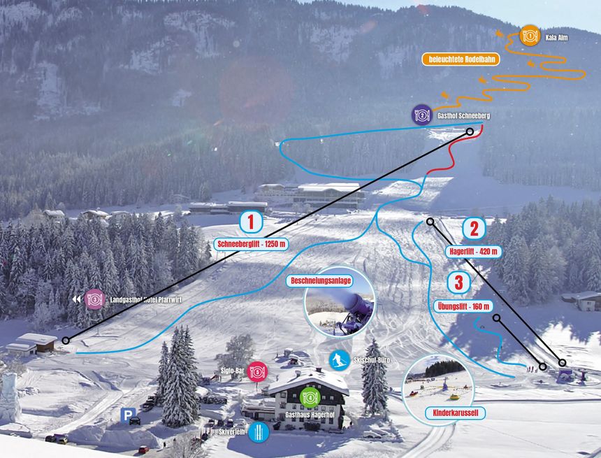 Trail Map Thiersee Mitterland