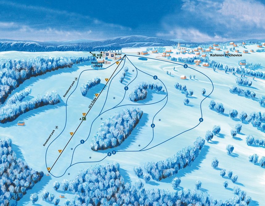 Trail Map U Capa Prichovice