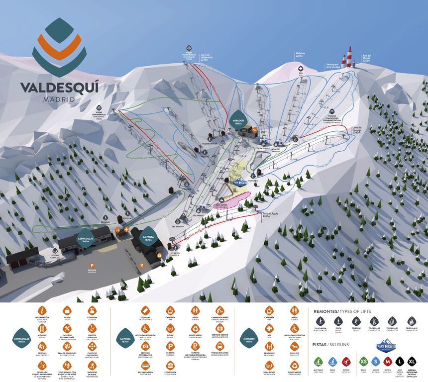 Trail Map Valdesqui