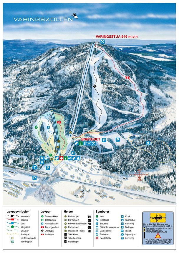 Trail Map Varingskollen