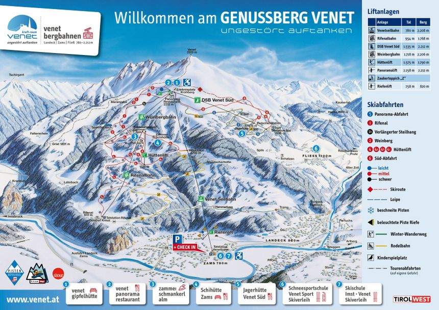 Trail Map Venet