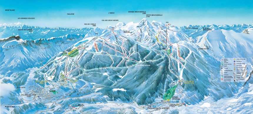 Trail Map Villard de Lans