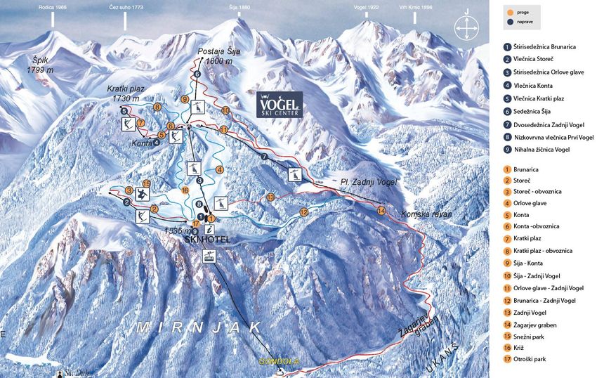 Trail Map Vogel