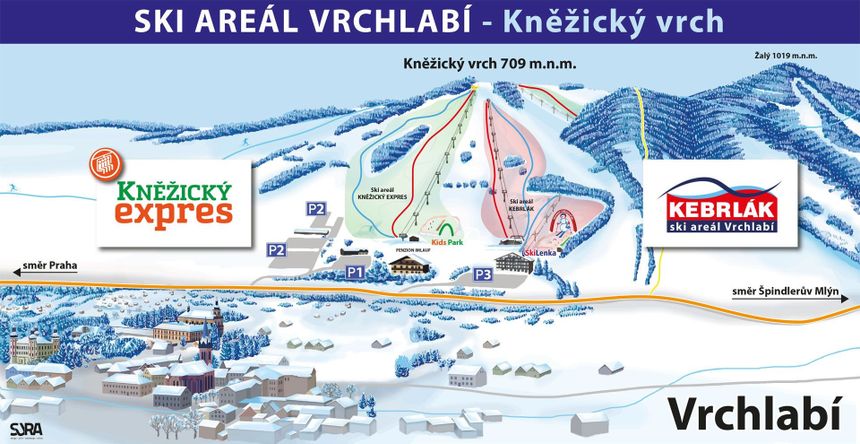 Trail Map Vrchlabí - Kněžický vrch