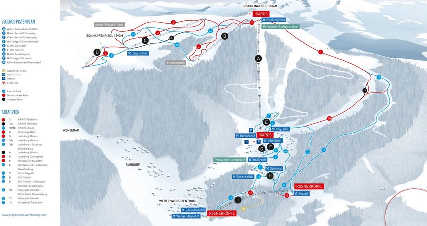 Trail Map Werfenweng