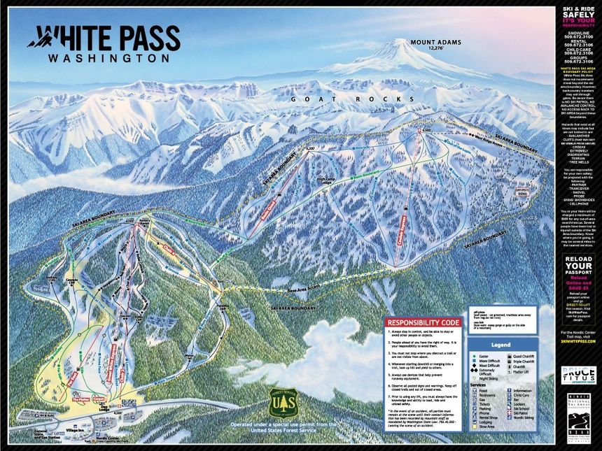 Trail Map White Pass Ski Area