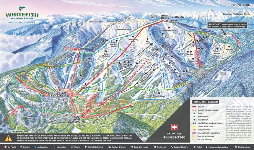 Trail Map Whitefish Mountain Resort
