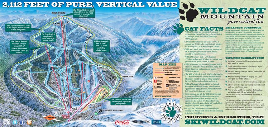Trail Map Wildcat Mountain Ski Resort