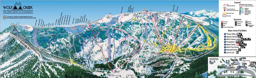 Trail Map Wolf Creek Ski Area