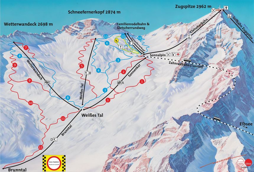 Trail Map Zugspitze