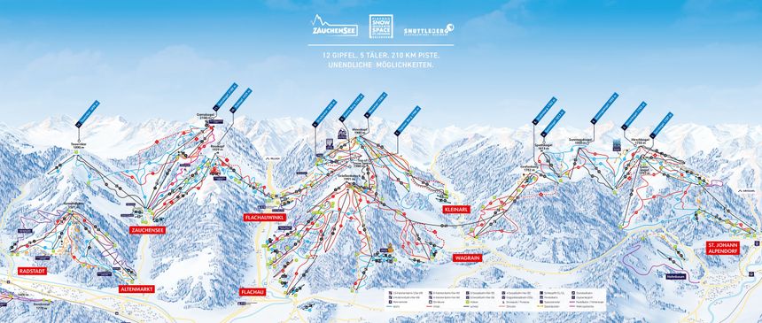 Trail Map Zauchensee