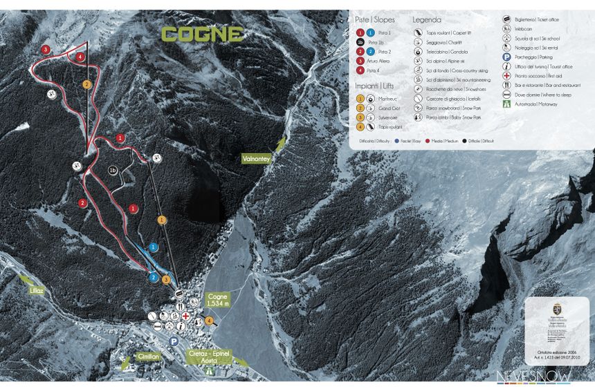 Pistenplan Cogne - Gran Paradiso