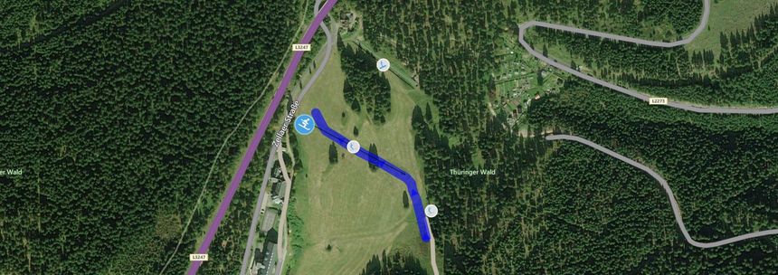 Pistenplan Alte Golfwiese in Oberhof