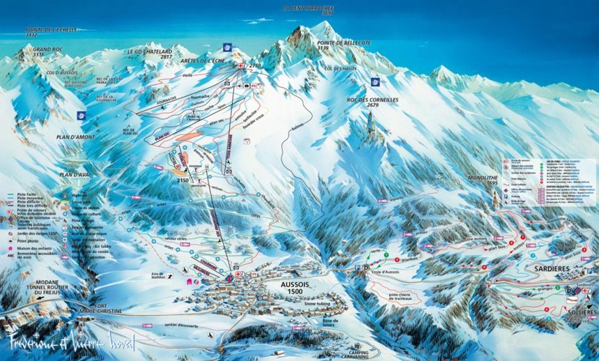 Pistenplan Aussois