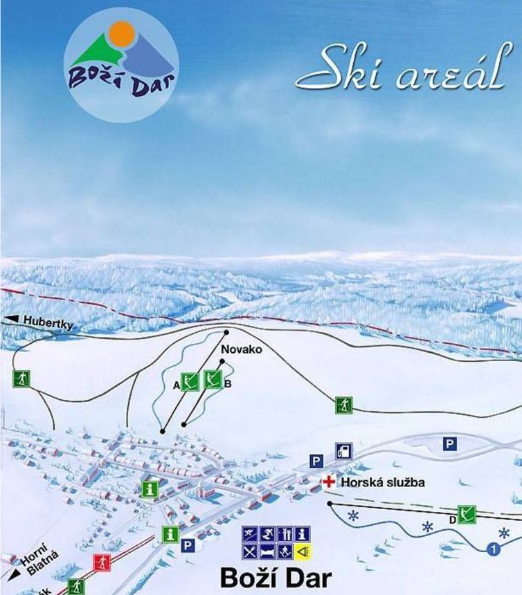 Pistenplan Bozi Dar - Novako