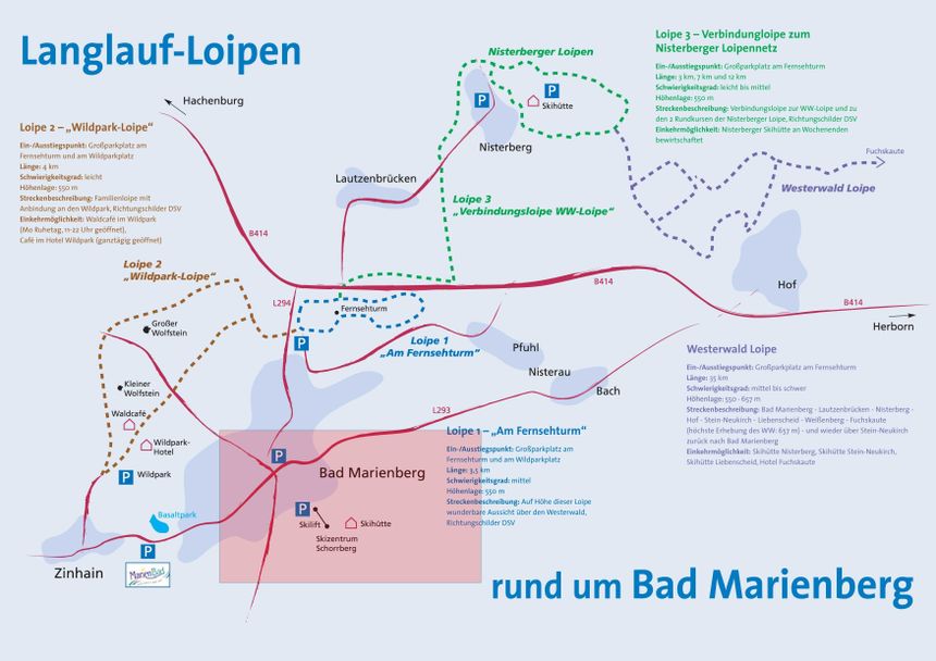Pistenplan Bad Marienberg Schorrberg