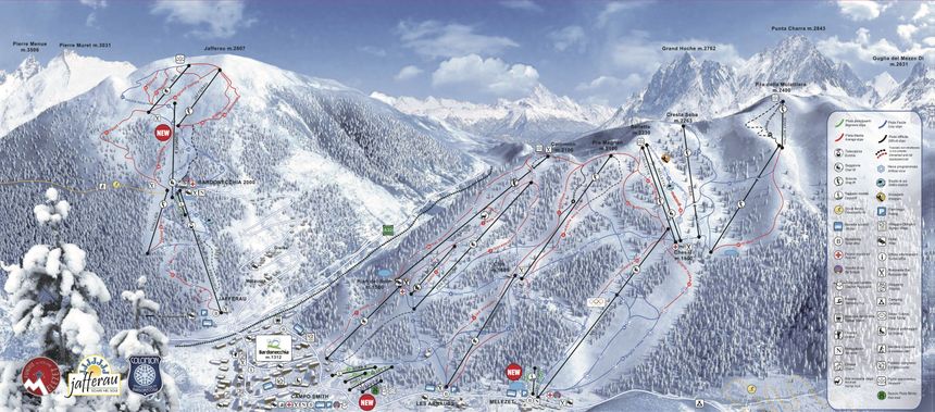 Pistenplan Bardonecchia