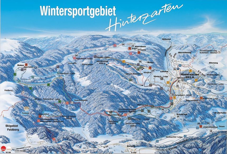 Pistenplan Skilift Breitnau