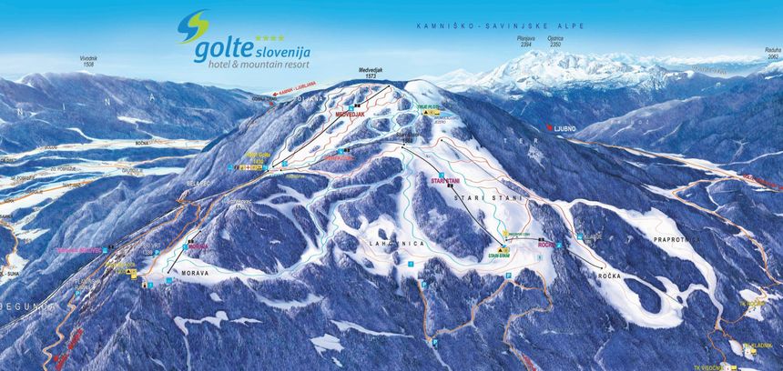 Pistenplan Golte