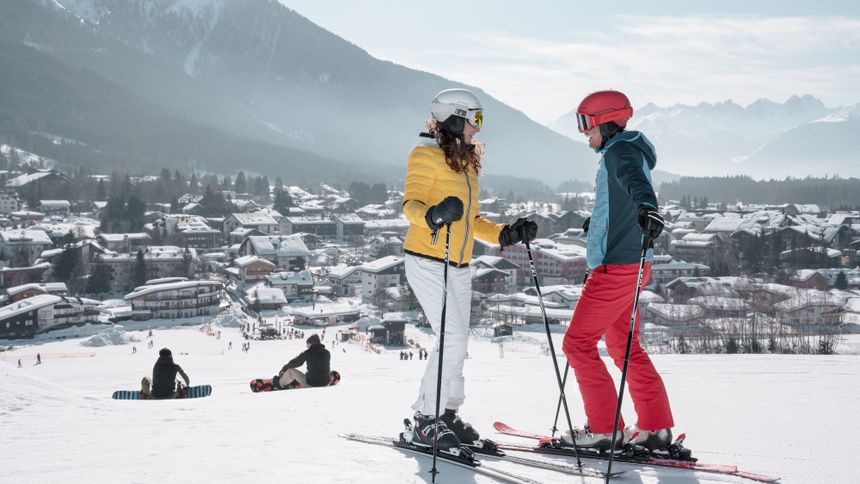 Pistenplan Geigenbühel und Birkenlifte Seefeld
