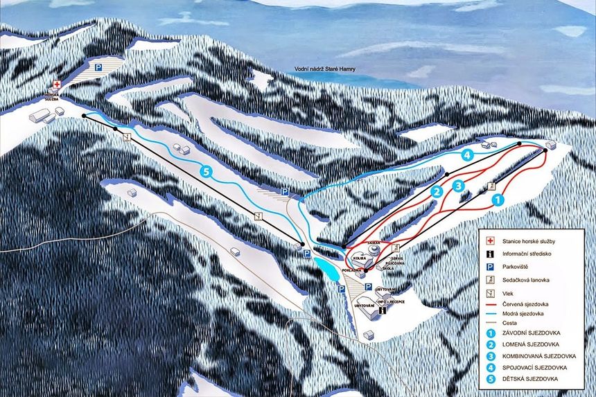 Pistenplan Ski Park Grun