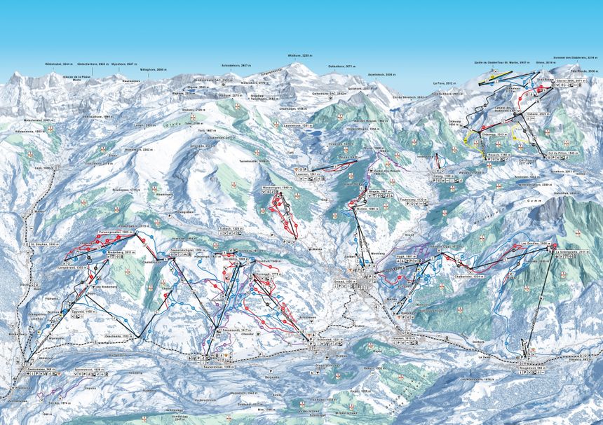 Pistenplan Gstaad