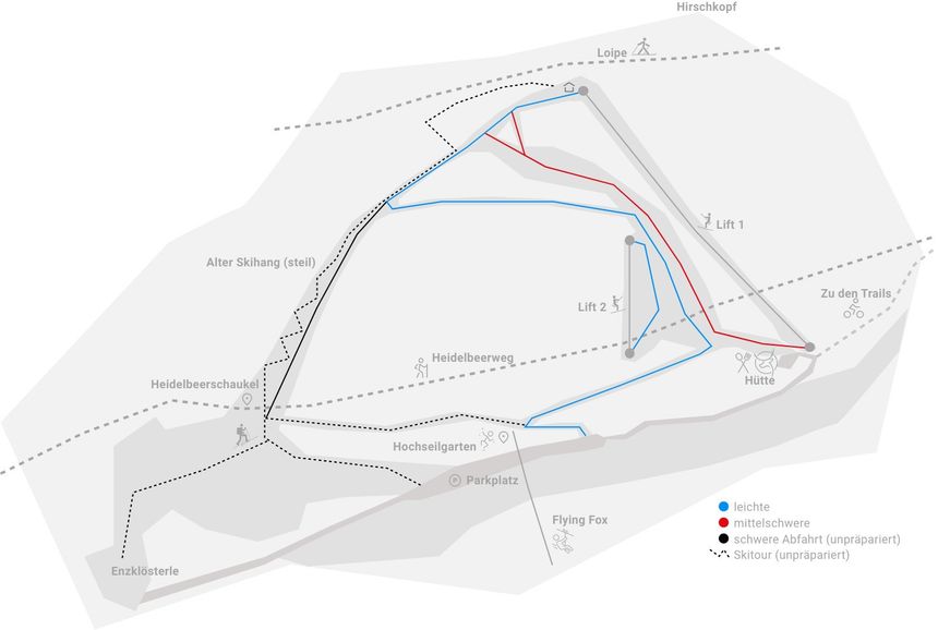 Pistenplan Enzklösterle