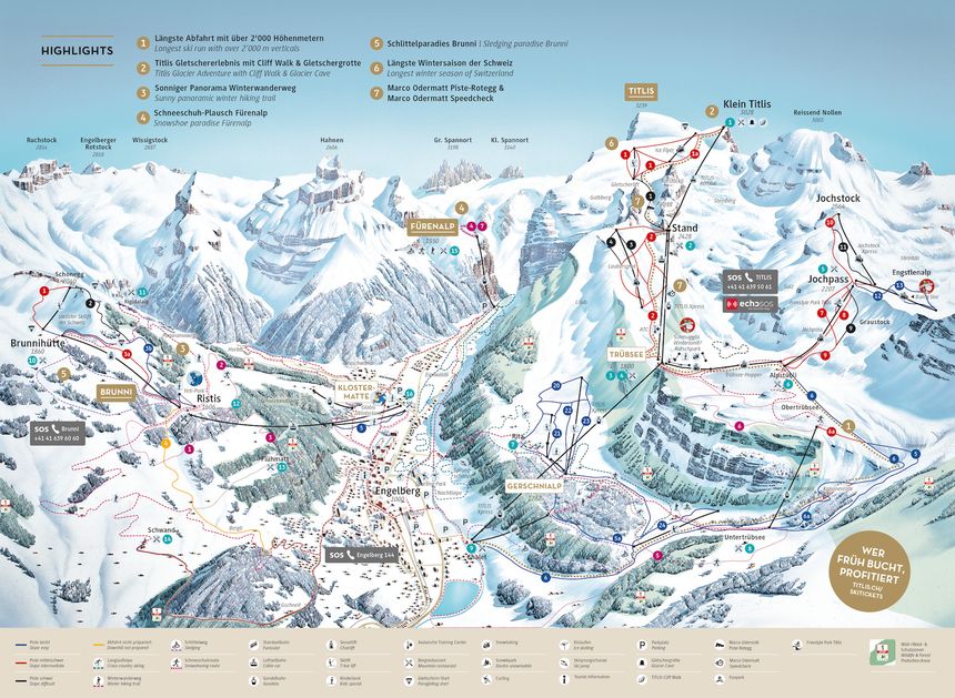 Pistenplan Engelberg Titlis