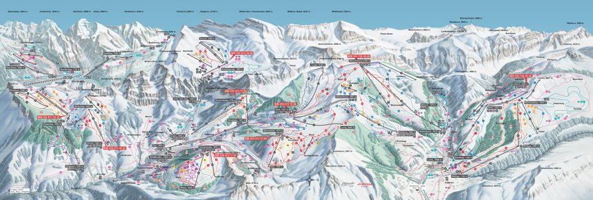 Pistenplan Engstligenalp Adelboden
