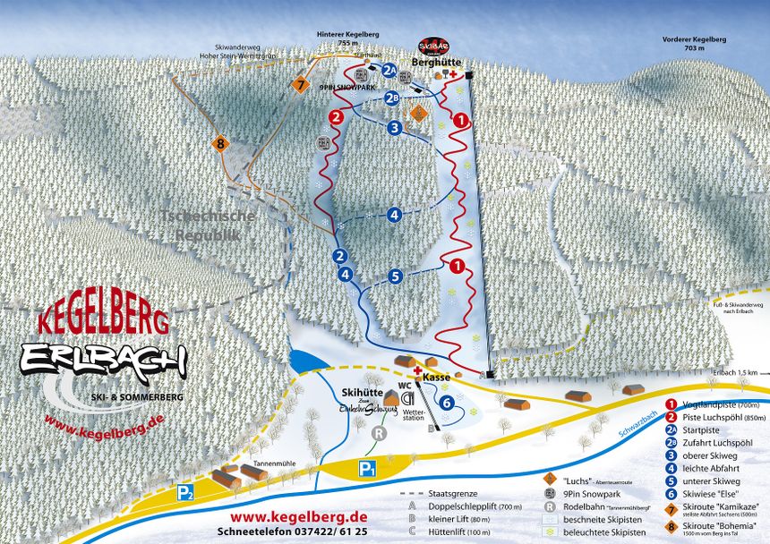 Pistenplan Erlbach Kegelberg