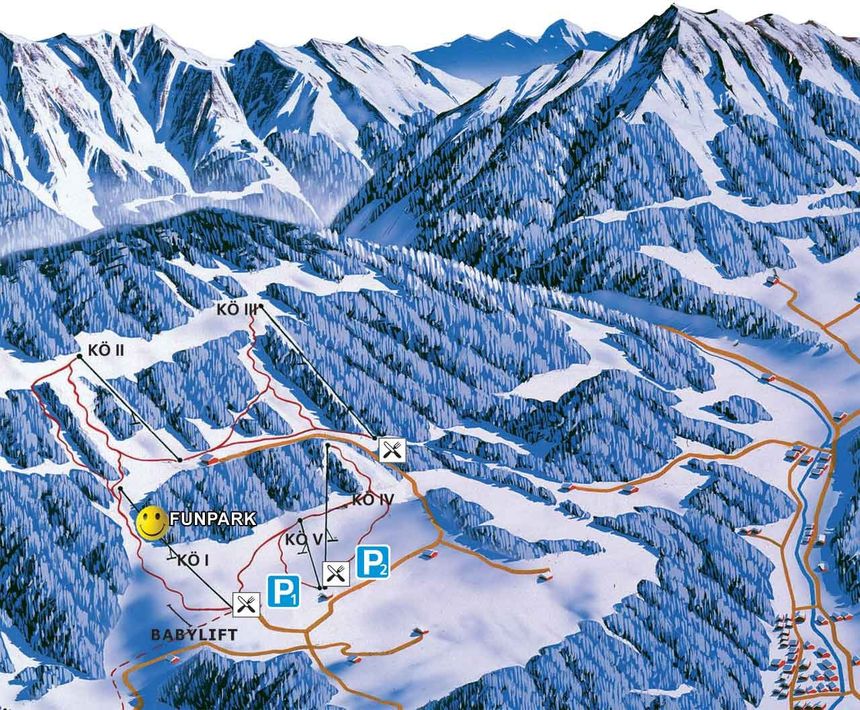 Pistenplan Königsberg
