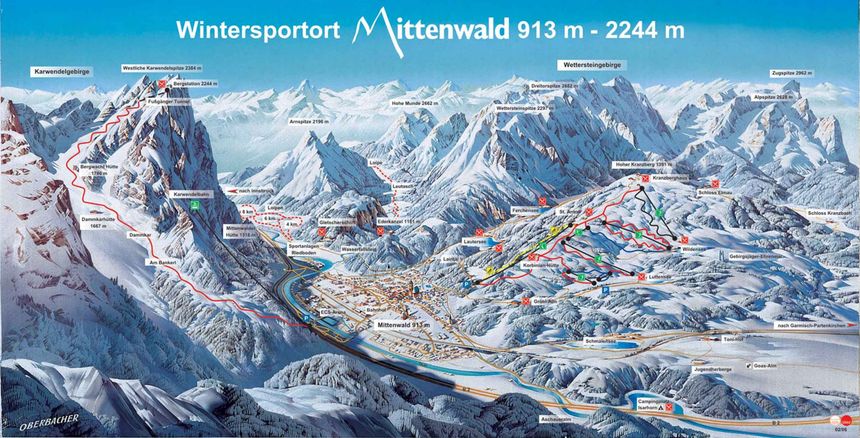 Pistenplan Karwendel Mittenwald