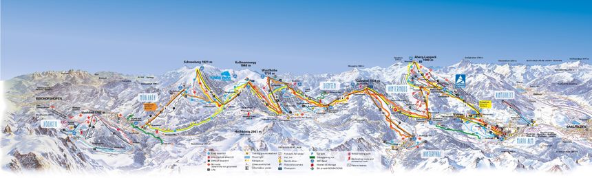 Pistenplan Hochkönig