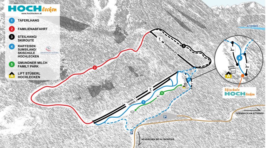 Pistenplan Hochlecken