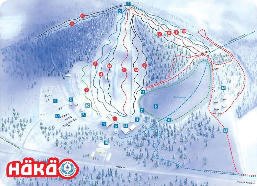 Pistenplan Häkärinteet