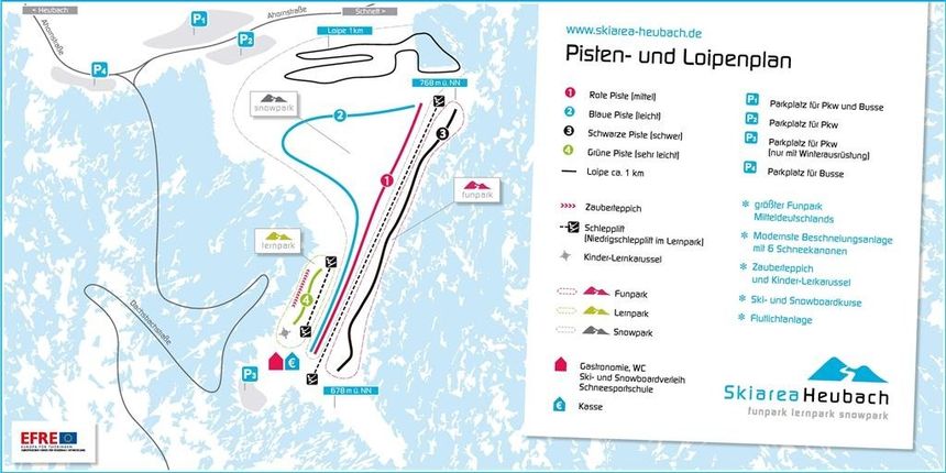 Pistenplan Heubach - Masserberg