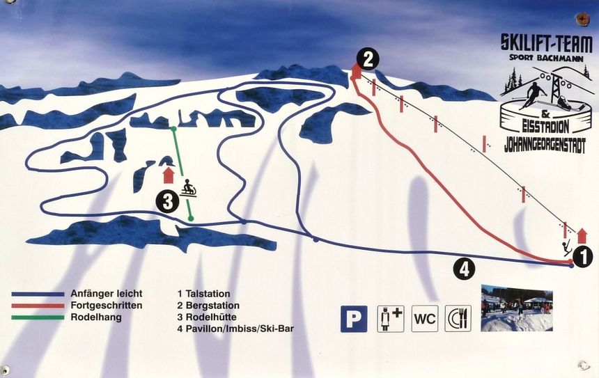 Pistenplan Johanngeorgenstadt am Külligut