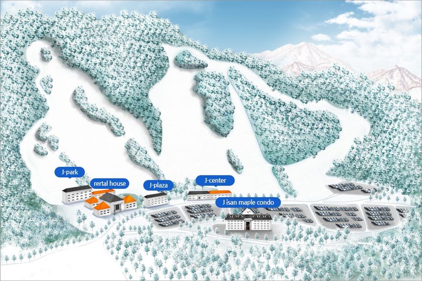Pistenplan Jisan Forest Resort