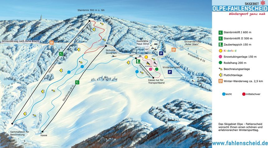 Pistenplan Olpe-Fahlenscheid