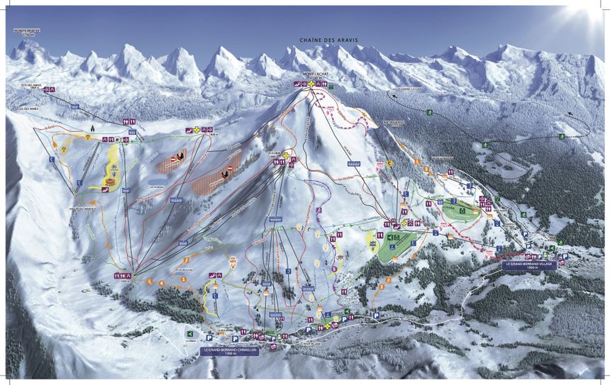 Pistenplan Le Grand Bornand