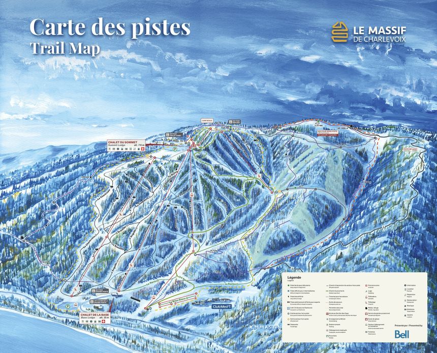 Pistenplan Le Massif