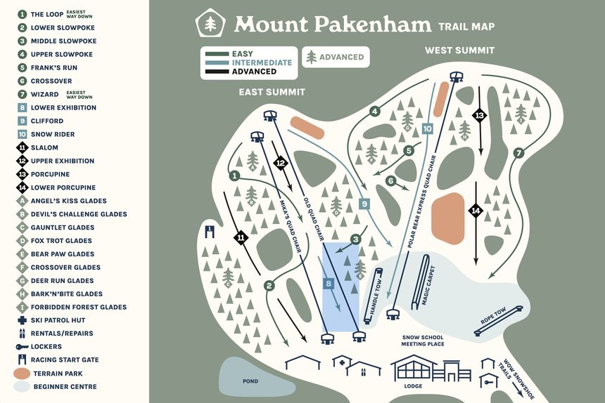 Pistenplan Mount Pakenham