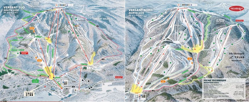 Pistenplan Mont Tremblant